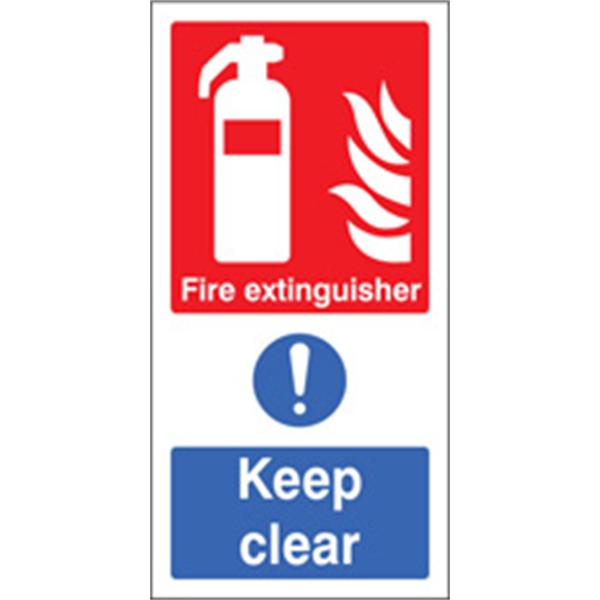 Fire Extinguisher/ Keep Clear Sign