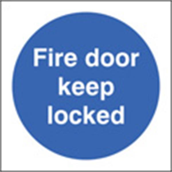 Fire Door Keep Locked Door Sign