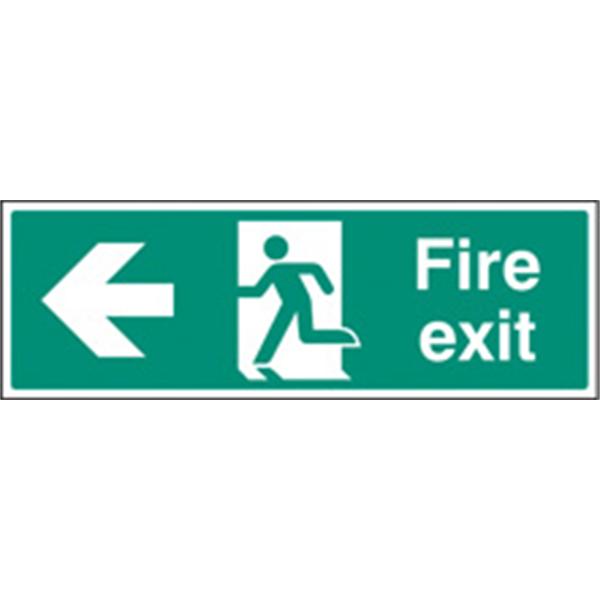 Fire Escape Left Emergency Escape Sign