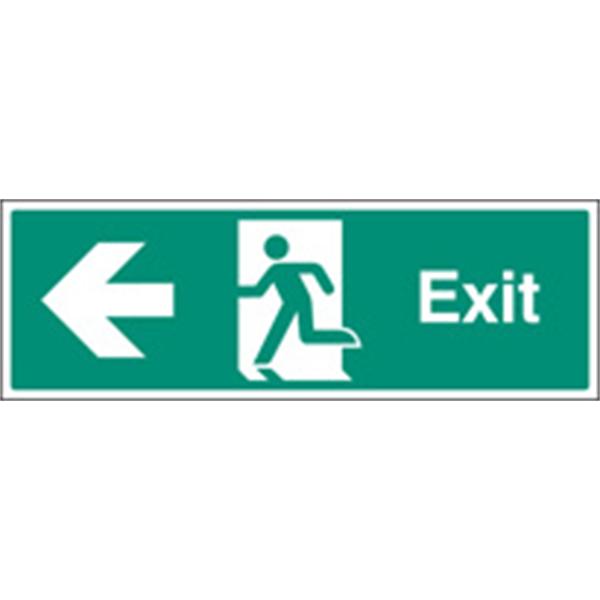Fire Exit Left Emergency Escape Sign