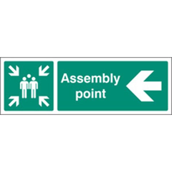 Assembly Point Left Sign