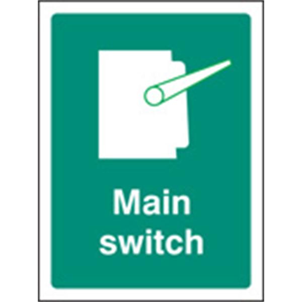 Main Switch Sign