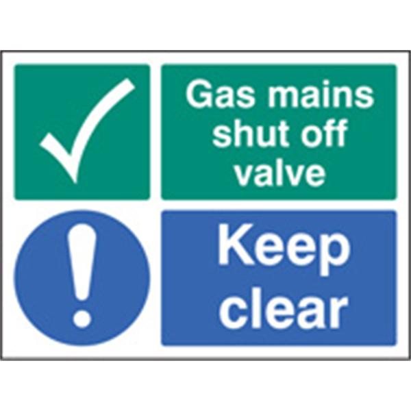 Gas Mains Shut Off Valve/ Keep Clear