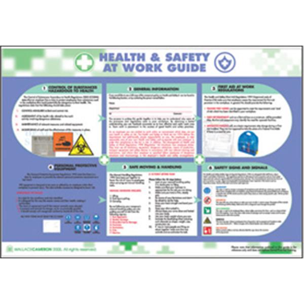 Health & safety at work guide poster