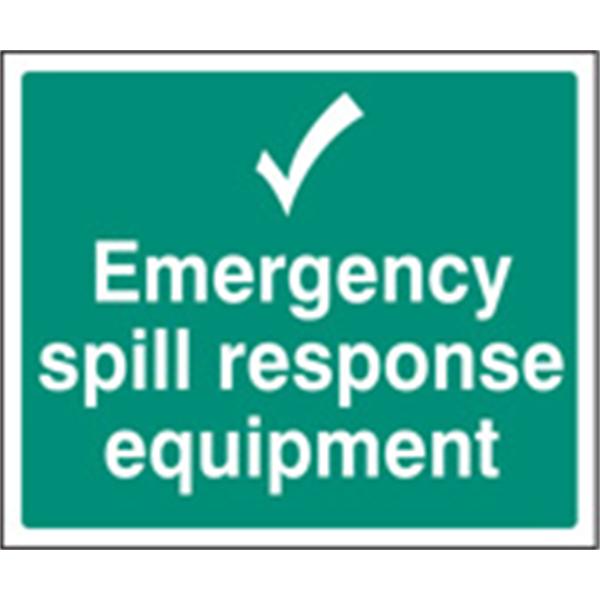 Emergency Spill Response Equipment Sign