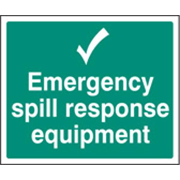 Emergency Spill Response Equipment Sign