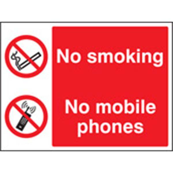 No Smoking / No Mobile Phones Safety Sign