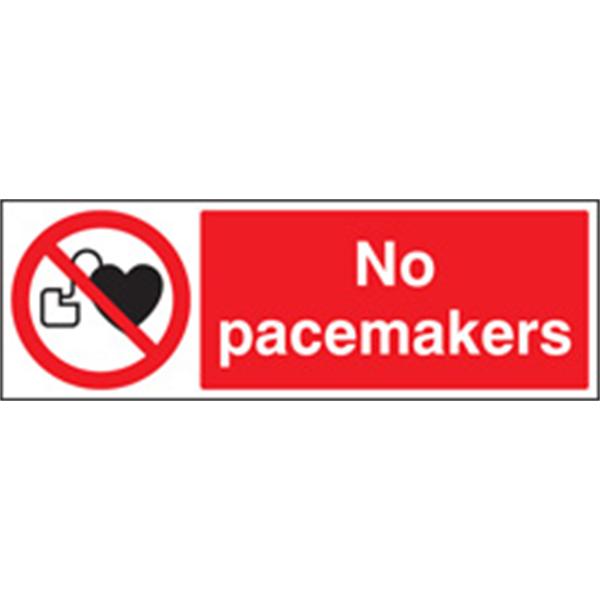 No Pacemakers Prohibition Sign