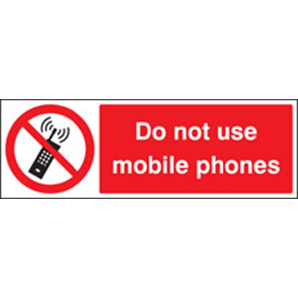 Do Not Use Moblile Phones Prohibition Sign