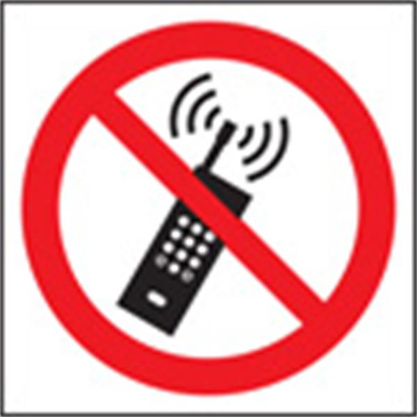 No Mobile Phones Prohibition Sign