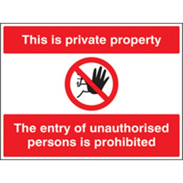 This Is Private Property Prohibition Sign