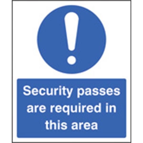 Security Badges Are Required in this Area Security Sign