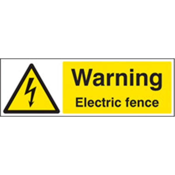 Warning Electric Fence Security Sign