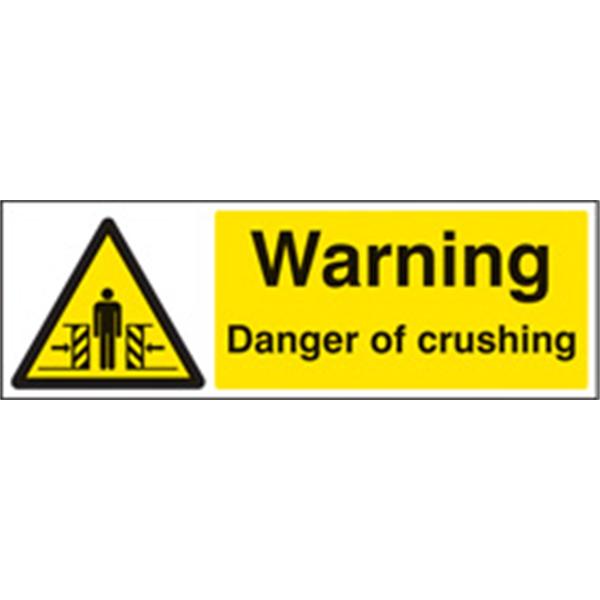 Danger of Crushing Warning Sign