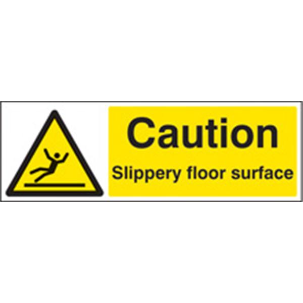 Slippery Floor Surface Warning Sign