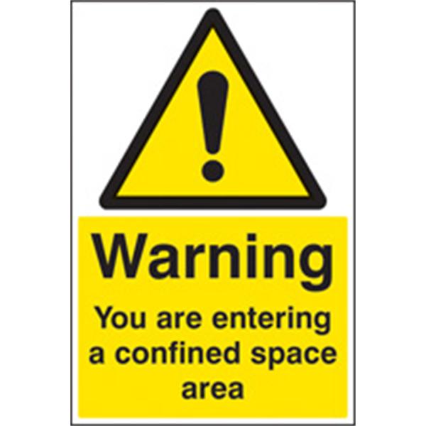 You Are Entering a Confined Space Warning Sign