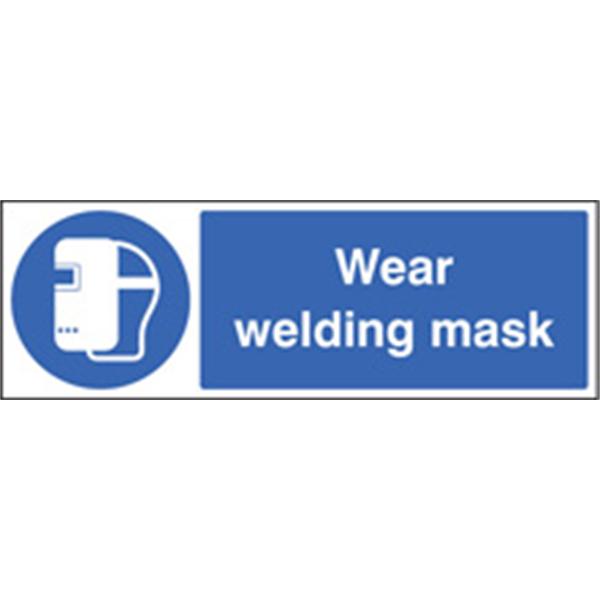 Wear Welding Mask Mandatory Sign
