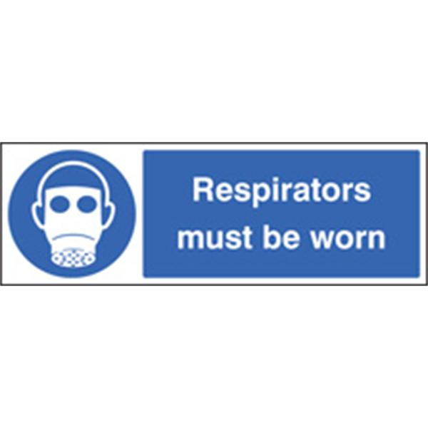 Respirators Must Be Worn Mandatory Sign