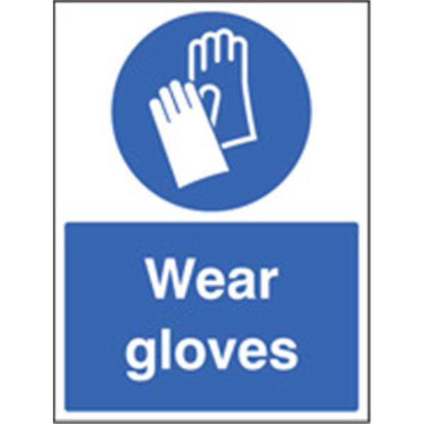 Wear Gloves Mandatory Sign