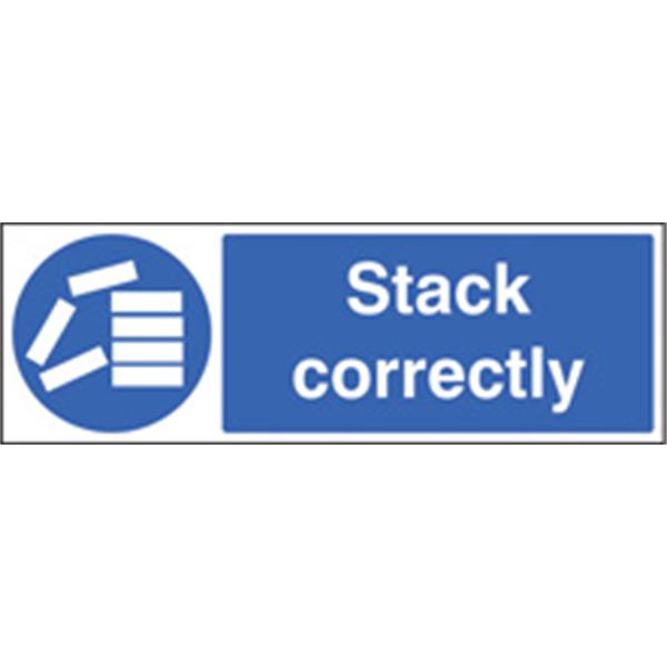 Stack Correctly Mandatory Sign