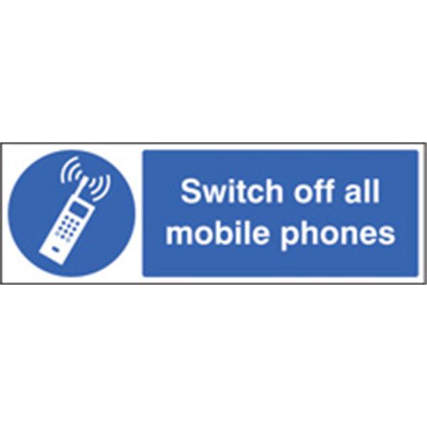 Switch Off All Mobile Phones Mandatory Sign