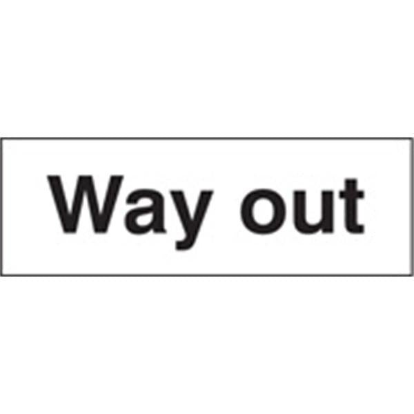 Way Out Carpark Sign