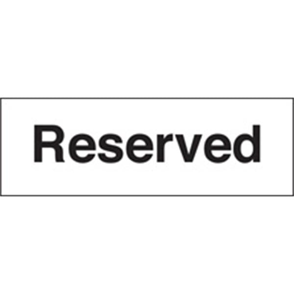 Reserved Car Park Sign