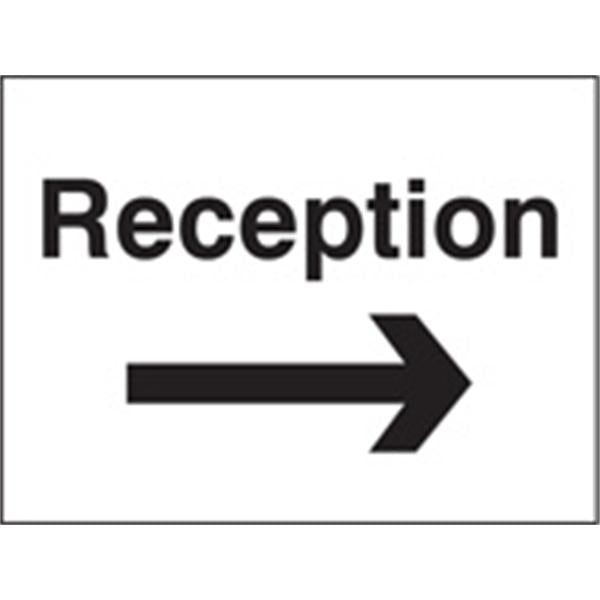 Reception Arrow Right Car Park Sign