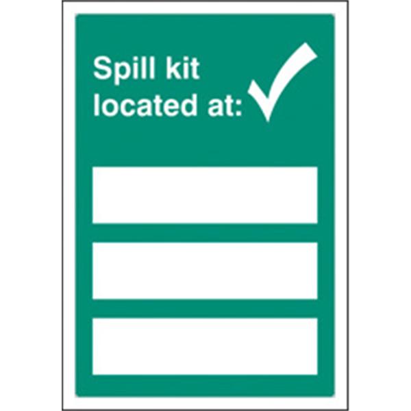 Spill Kit Located at Sign