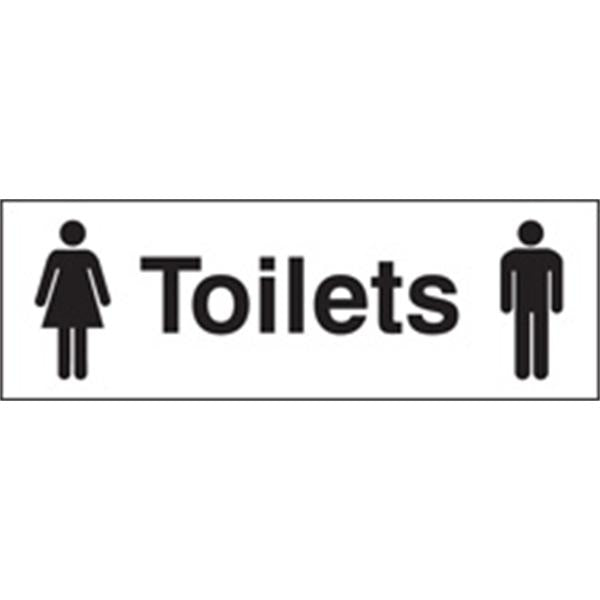 Toilets Male and Female Sign