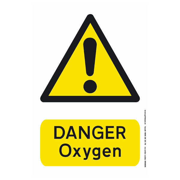 Danger Oxygen Safety Sign