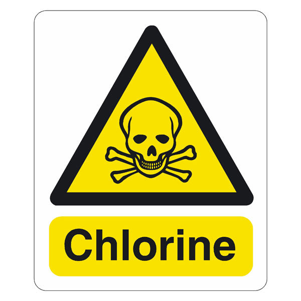 Chlorine 600 x 400mm sign