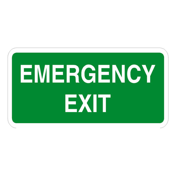 Emergency Exit 300 x 200mm Sign
