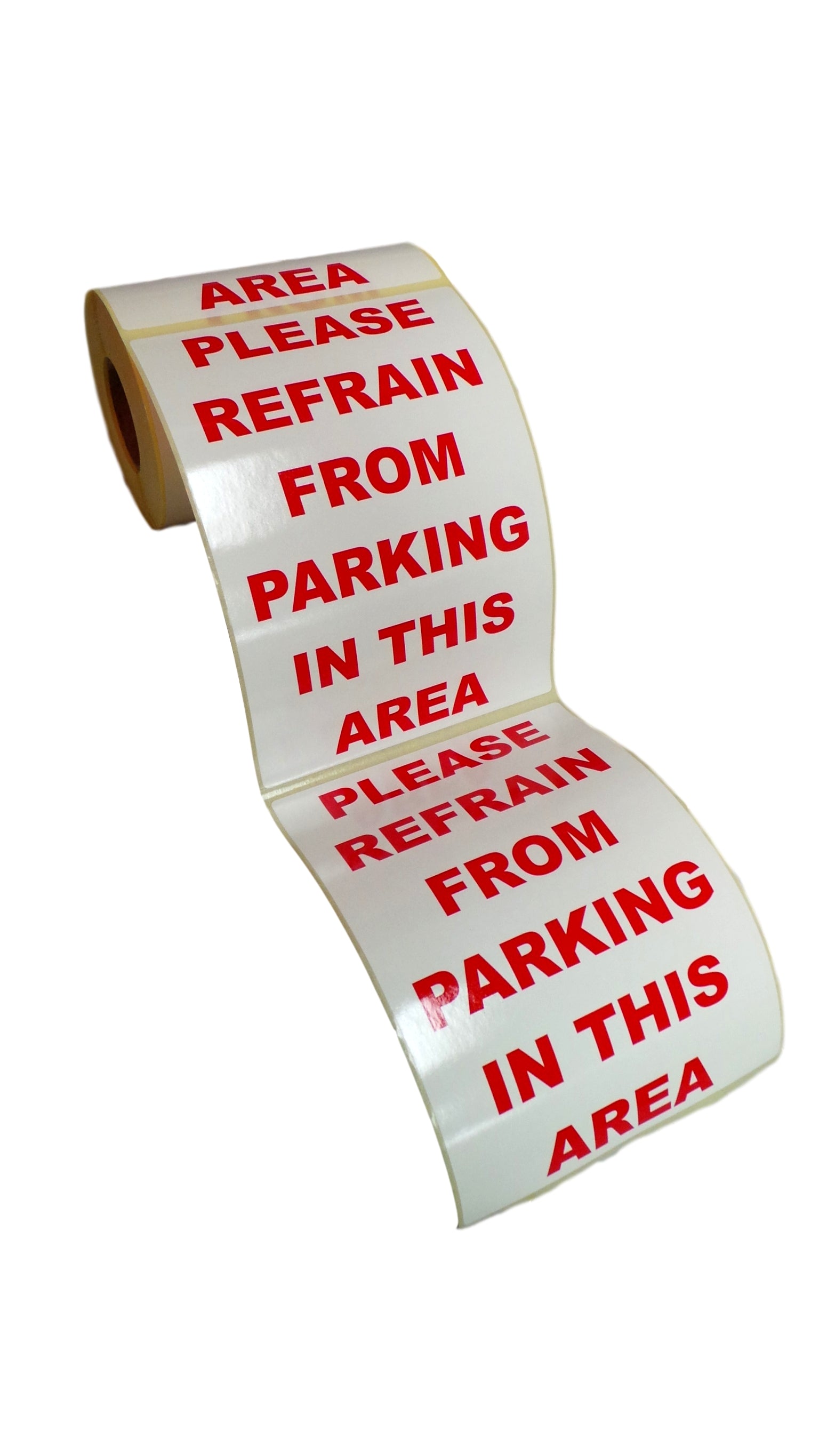 Parking Warning Sticker - extreme adhesive