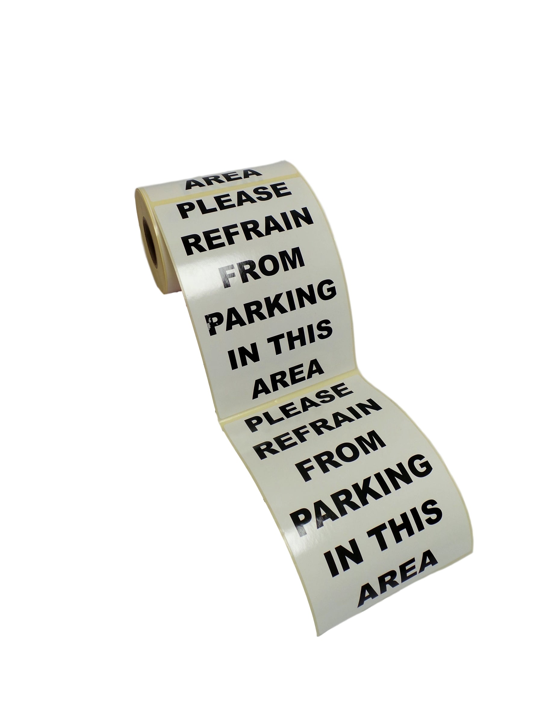 Please Refrain Parking Windscreen Sticker