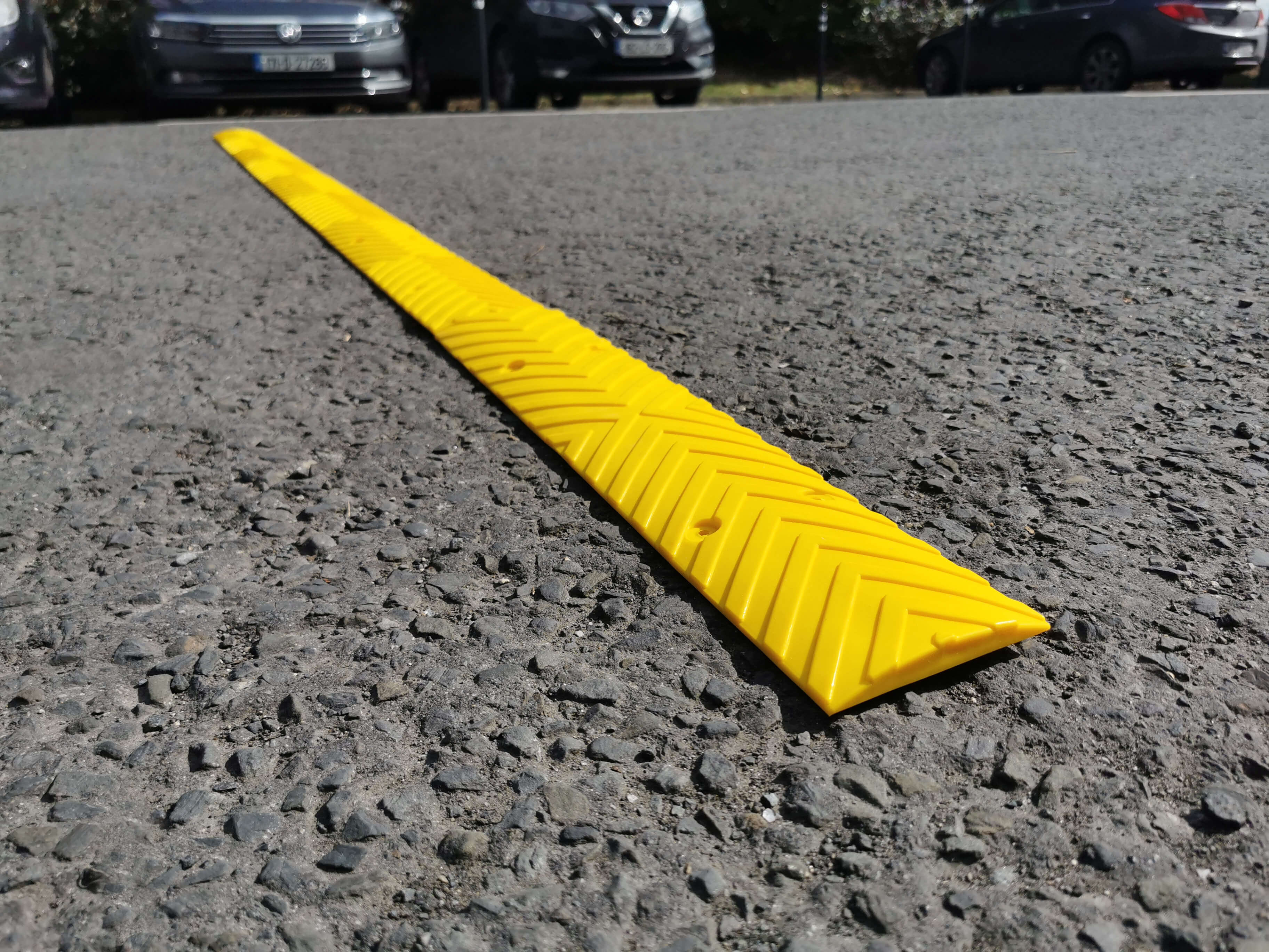 SiteCop Mini Compact 50mm Rubber Speed Bump - Fixings Included