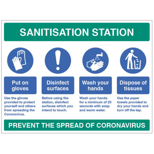 Sanistation Station Site Safety Sign