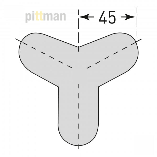 Semi Corner Module Semi Circular - External Tri-Corner | Pittman