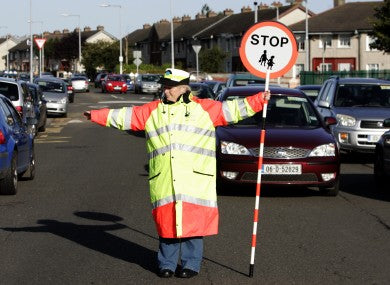 School Warden Lollipop Sign