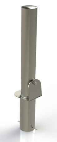 Semi Dome Removable Stainless Steel Bollard Ø 114mm