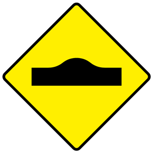 Speed Hump Road Sign