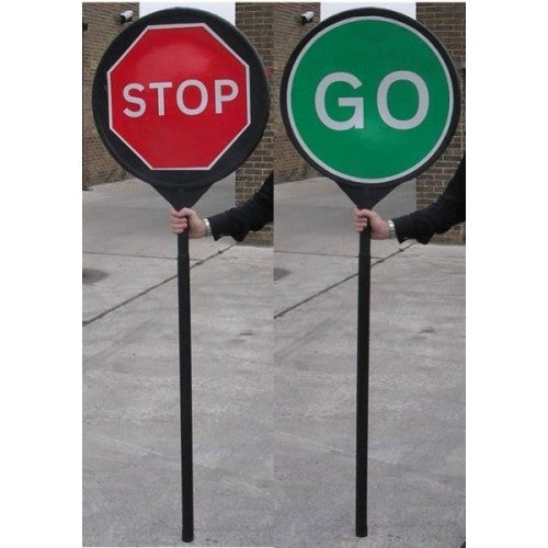 Stop Go Lollipop Sign