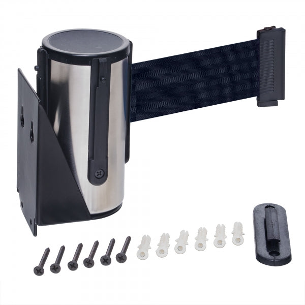 Wall Mounted Retractable Belt Post - 2.5 Metre