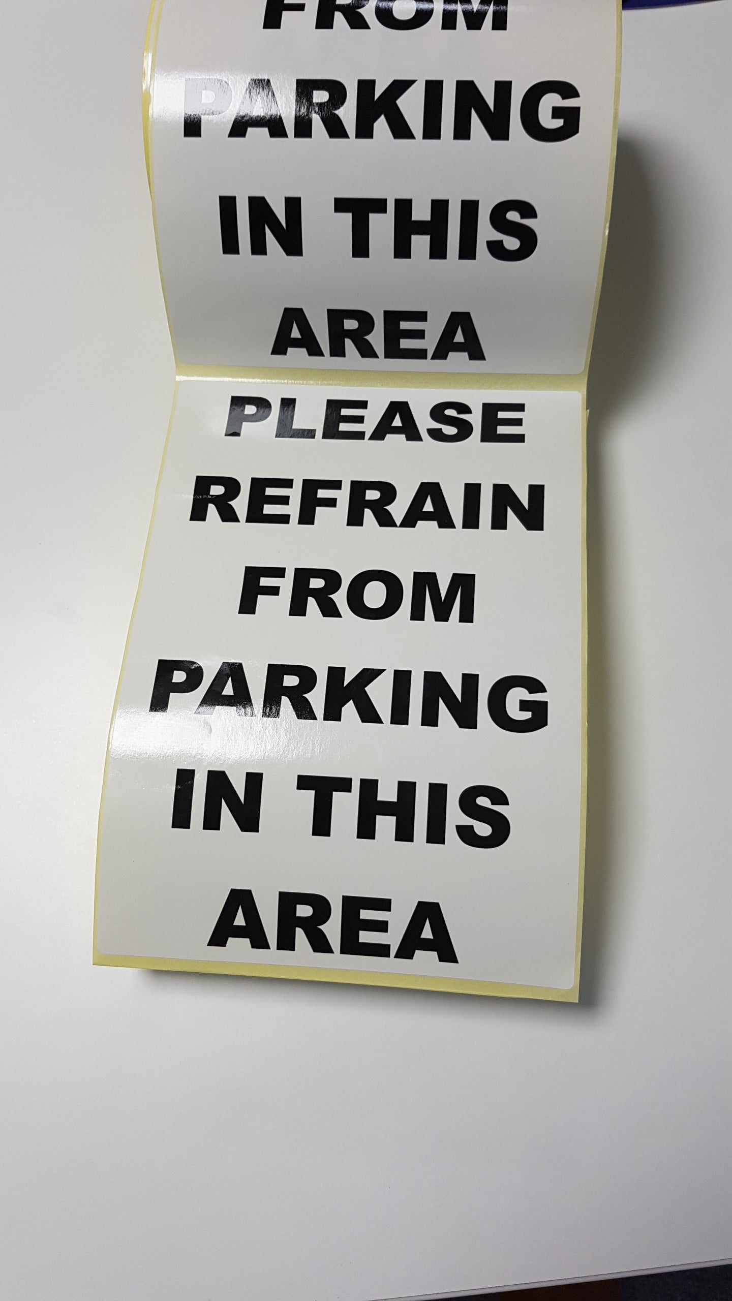 No Parking Stickers - Regular Adhesive